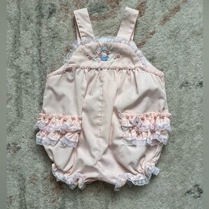 Vintage baby girl romper